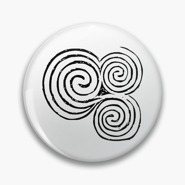 Item preview, Newgrange Entrance Stone Triple Spiral | Celtic Triskelion, Celtic Symbols designed and sold by Time Nomads.
