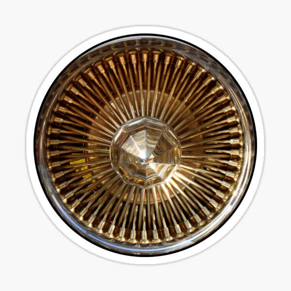 Gold Dayton Rims Sticker