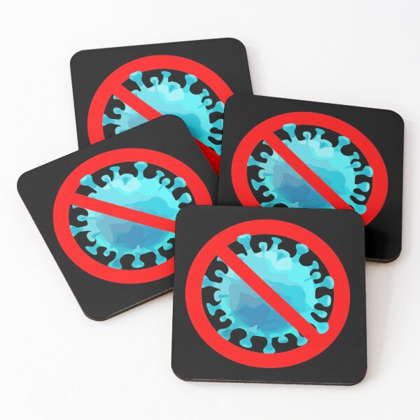 Item preview, prohibition sign Corona Virus designed and sold by Collagedream.