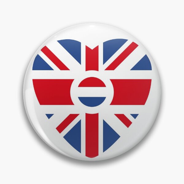 Item preview, British Dutch Multinational Patriot Flag Series (Heart) designed and sold by Carbon-Fibre Media.