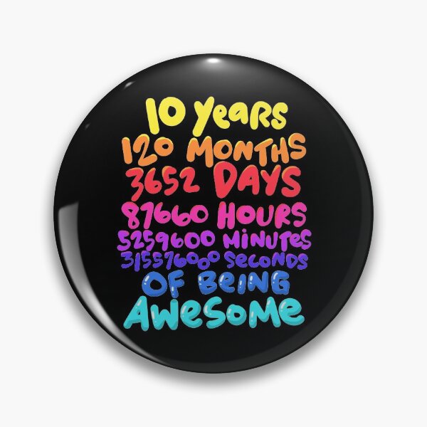Item preview, 10 Years 120 Months Awesome Birthday designed and sold by groovezero.
