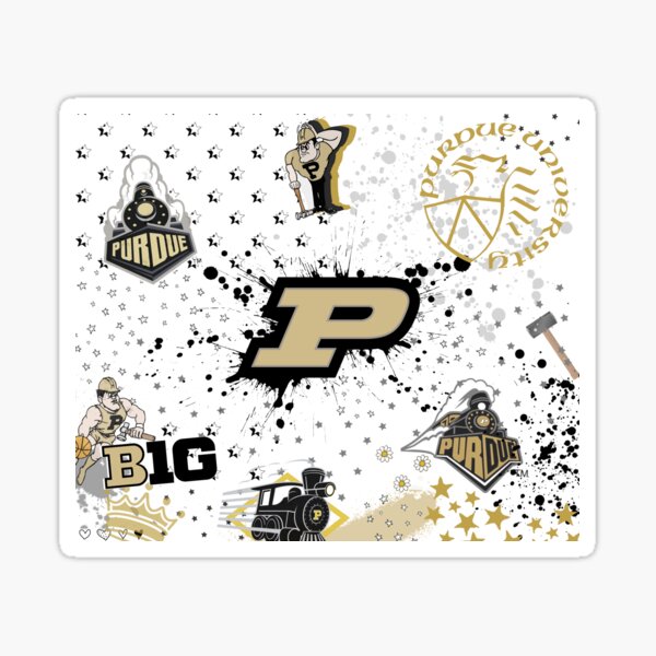 Purdue Collage Aesthetic Print Sticker