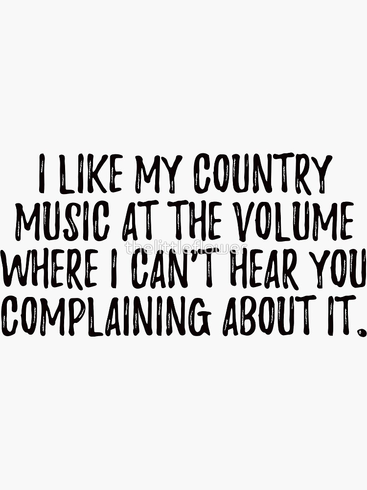Thumbnail 3 of 3, Sticker, Country Music designed and sold by thelittleflower.