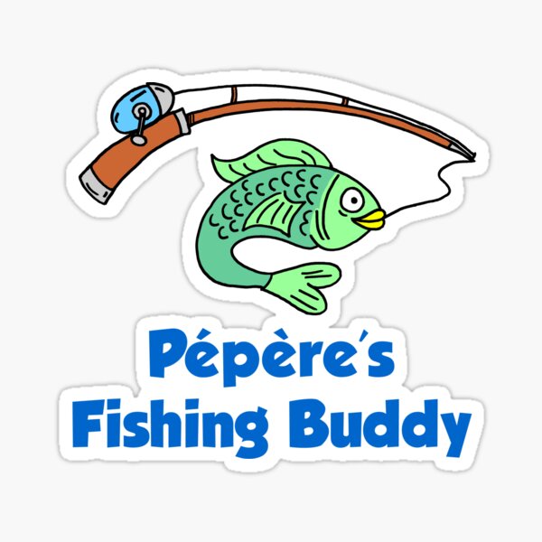 Item preview, Pepere's Fishing Buddy Cartoon Fish French Child designed and sold by jaycartoonist.