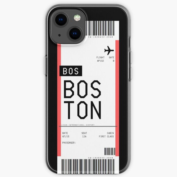 Boston Bordkarte iPhone Flexible Hülle