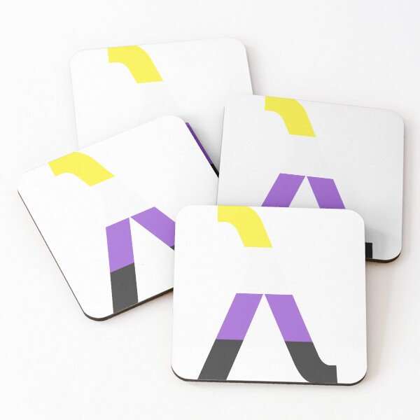 Item preview, Nonbinary Pride Lambda Symbol designed and sold by renSFLR.