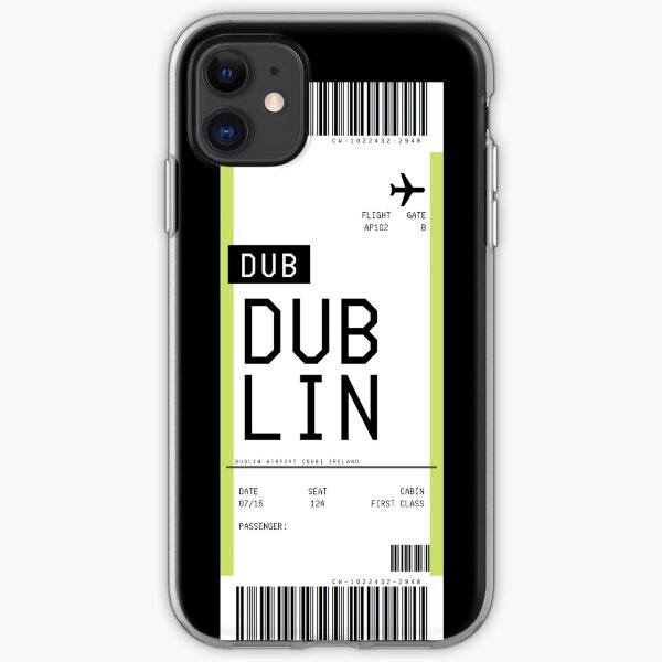 Dublin Boarding Pass iPhone Soft Case
