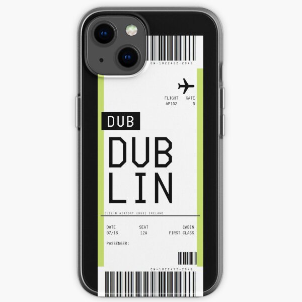 Dublin Boarding Pass iPhone Soft Case