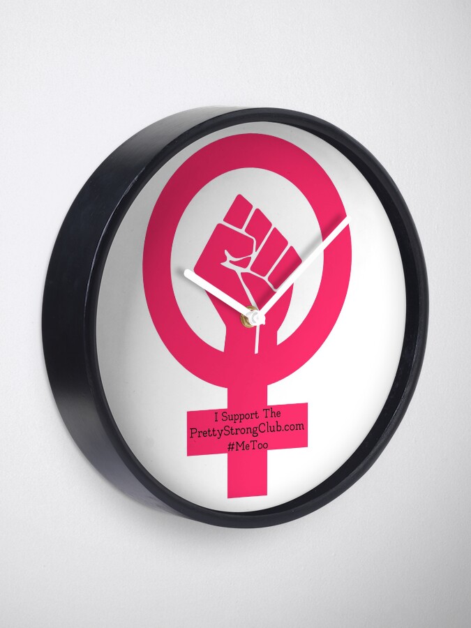 Alternate view of Pretty Strong Club Supporter Clock