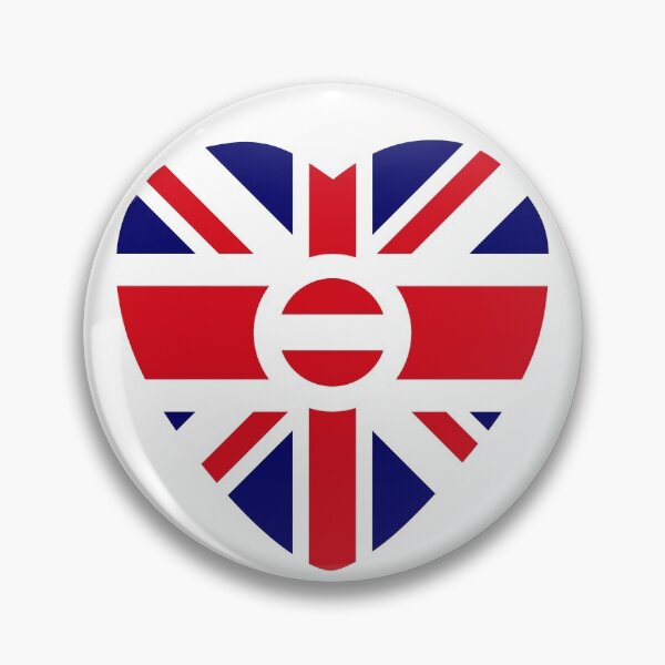 Item preview, British Austrian Multinational Patriot Flag Series (Heart) designed and sold by Carbon-Fibre Media.
