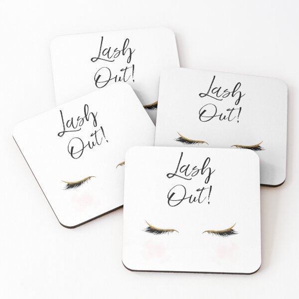 Aperçu de l'œuvre Déchaînez-vous ! Cils Mode Blush Glamour Typographie créée et vendue par Glimmersmith.