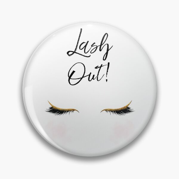 Item preview, Lash Out! Eyelashes Fashion Blush Glamour Typography designed and sold by Glimmersmith.