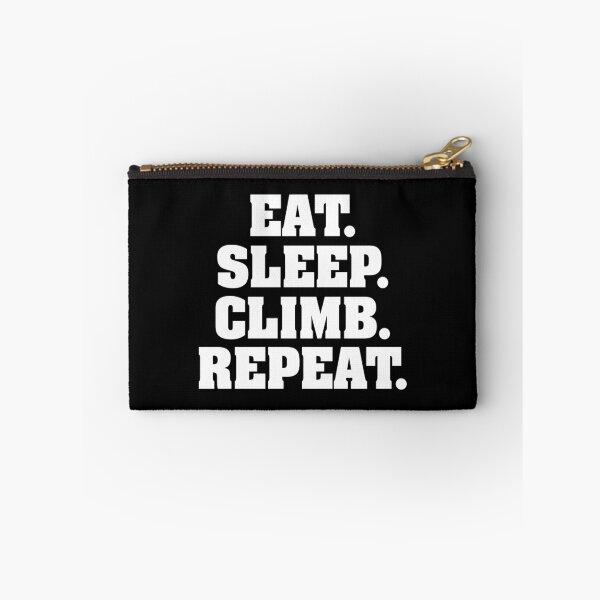 Item preview, Eat Sleep Climb Repeat Hiking Climbing Design designed and sold by CrookedCreek.