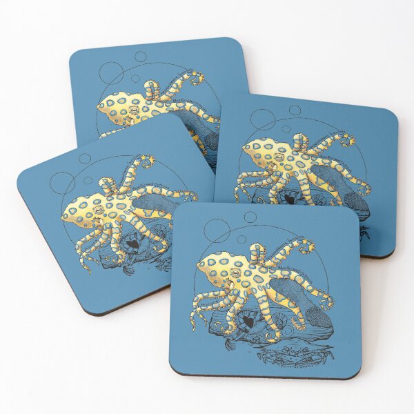 Item preview, Greater Blue Ringed Octopus Doodle designed and sold by mernstw.
