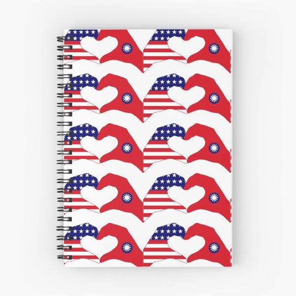 Item preview, We Heart USA & Taiwan Patriot Flag Series designed and sold by Carbon-Fibre Media.