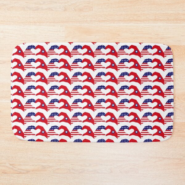 Item preview, We Heart USA & Taiwan Patriot Flag Series designed and sold by Carbon-Fibre Media.