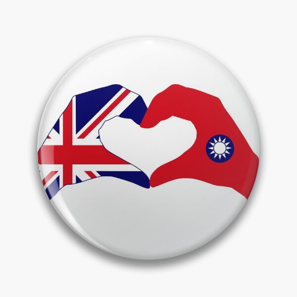 Item preview, We Heart UK & Taiwan Patriot Flag Series designed and sold by Carbon-Fibre Media.