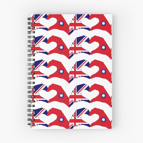 Item preview, We Heart UK & Taiwan Patriot Flag Series designed and sold by Carbon-Fibre Media.