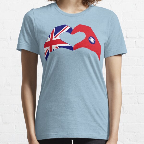 We Heart UK & Taiwan Patriot Flag Series Essential T-Shirt
