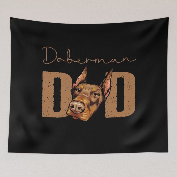 Item preview, Dobermann  Dad, Dog Dad Shirt, Gift idea for Dobermann  owner, Slim Fit T-Shirt designed and sold by ayotees.