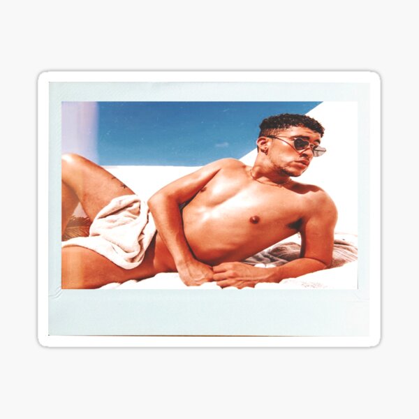 bad bunny polaroid Sticker