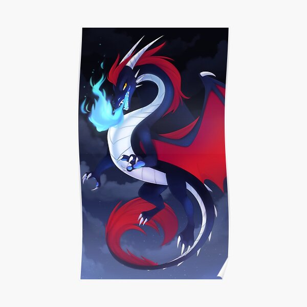 Poster Fliegender Drache Redbubble