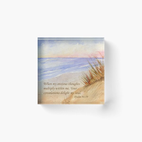 Item preview, God's Comfort - Psalm 94:19 designed and sold by Diane Hall Watercolors.