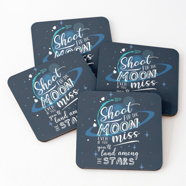 Item preview, Shoot For The Moon Quote designed and sold by alishajxde.