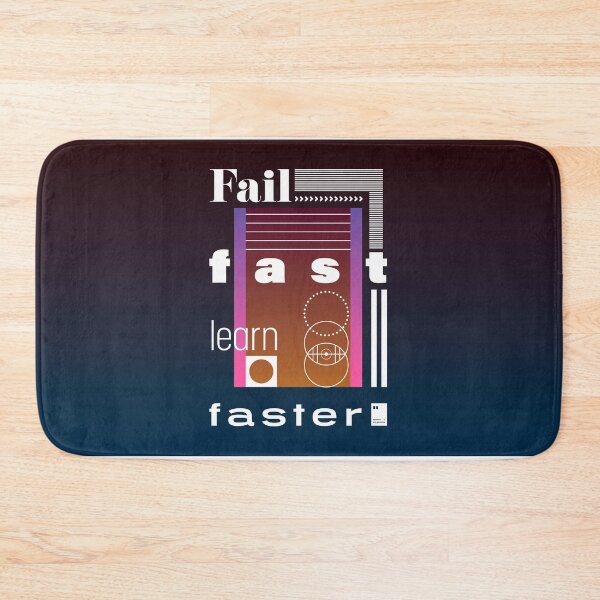 Item preview, Fail fast, learn faster designed and sold by quotesonposters.