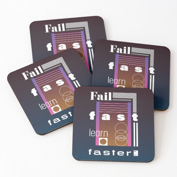 Item preview, Fail fast, learn faster designed and sold by quotesonposters.