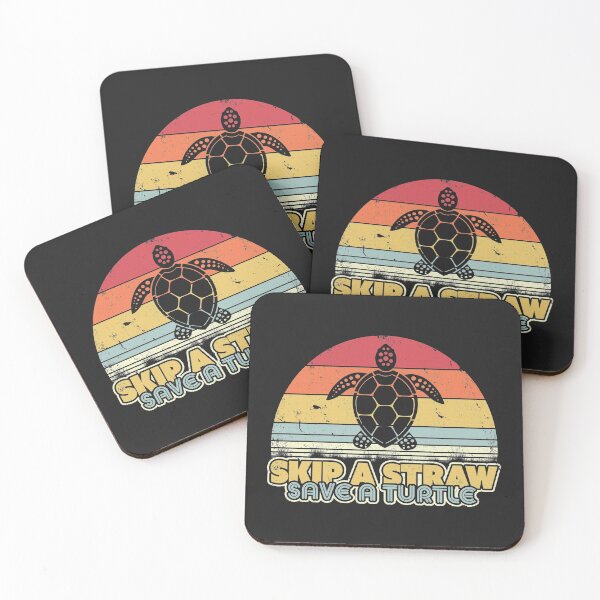 Item preview, Save The Turtles Design. Retro, Skip A Straw Save A Turtle Product designed and sold by PackAPunch.