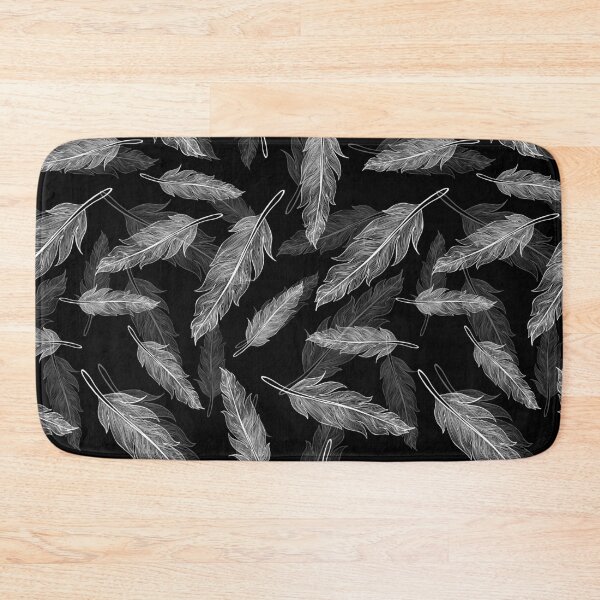 Item preview, Black and white feathers pattern  designed and sold by SIR13.