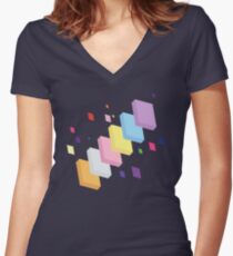 My Little Pony - Mane Six Abstraction II Women's Fitted V-Neck T-Shirt