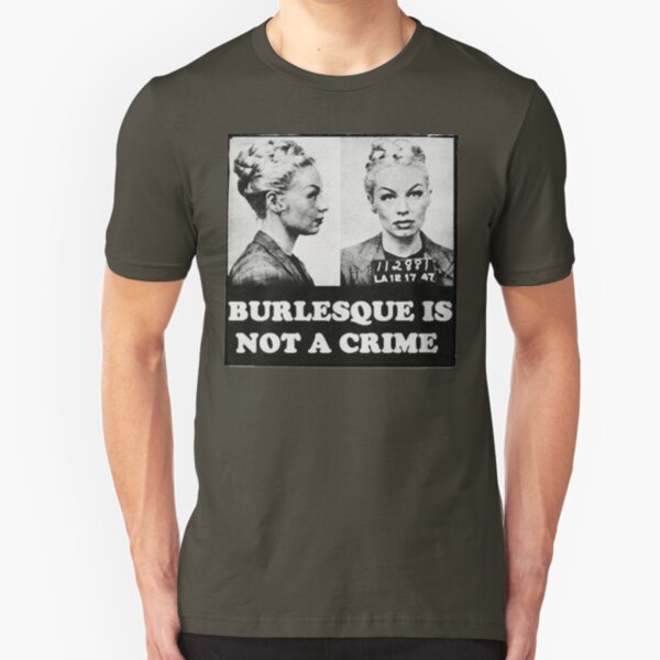 Burlesque Mugshot Slim Fit T-Shirt