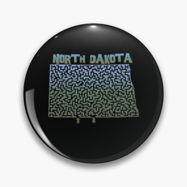 Item preview, North Dakota State Outline Maze & Labyrinth designed and sold by gorff.