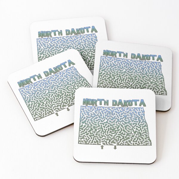 Item preview, North Dakota State Outline Maze & Labyrinth designed and sold by gorff.