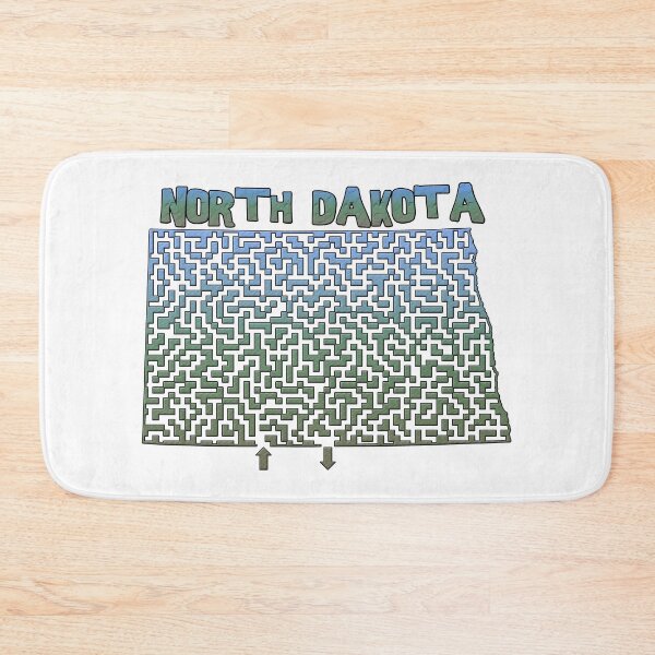 Item preview, North Dakota State Outline Maze & Labyrinth designed and sold by gorff.