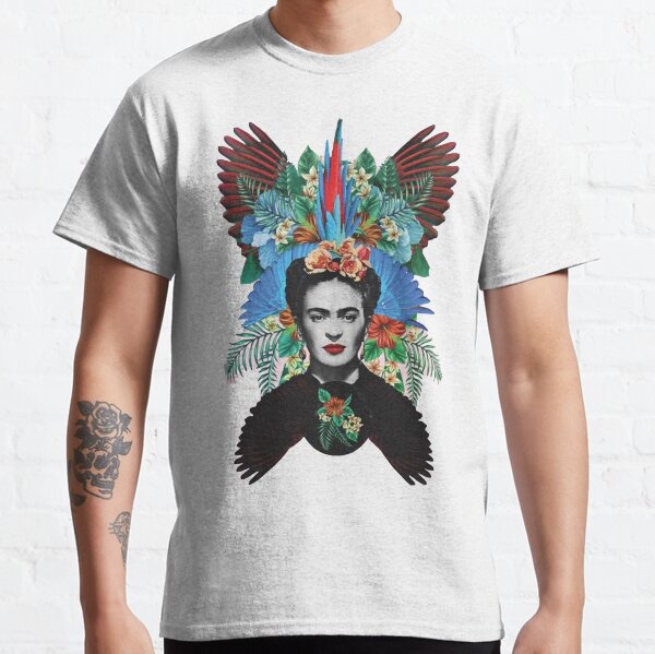 Plumes colorées de Frida Kahlo T-shirt classique