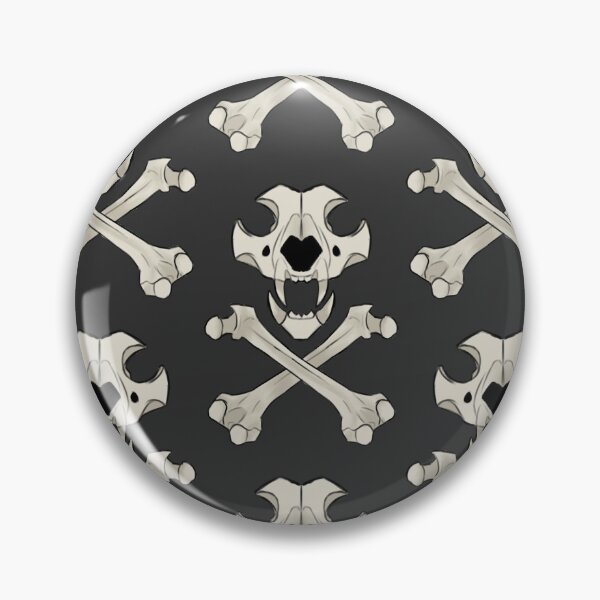 Item preview, Canine Skull Crossbones designed and sold by acedog.