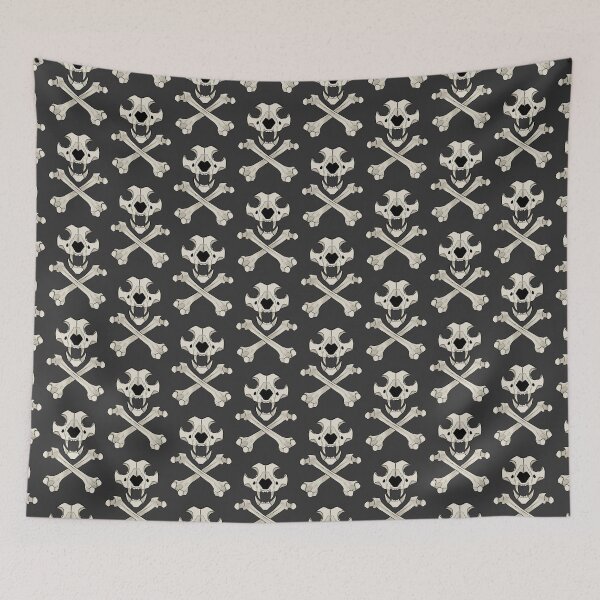 Item preview, Canine Skull Crossbones designed and sold by acedog.