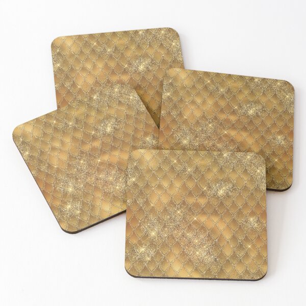 Item preview, Gold Dragonscale Dragon Pattern designed and sold by digitalvintage.