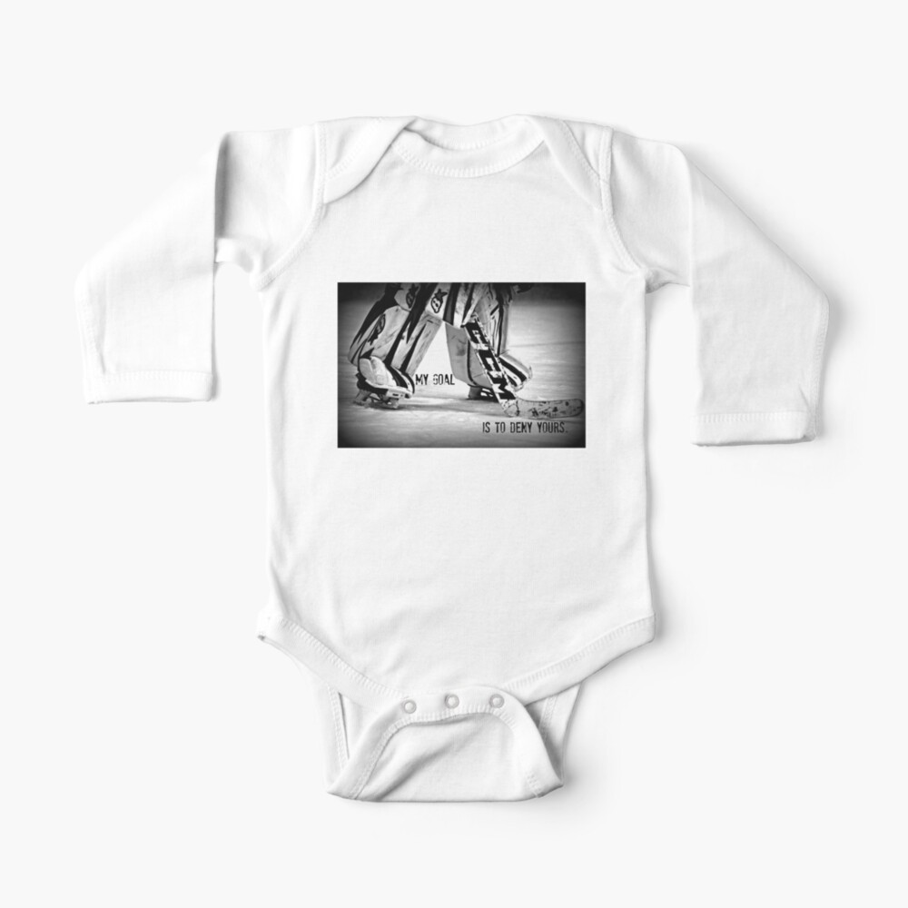 Goalie Mantra Baby One Piece By Tlphotography Redbubble