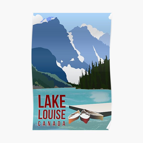 Vintage Canadian Rockies Poster USACAN023 Art Print A4 A3 A2 A1 