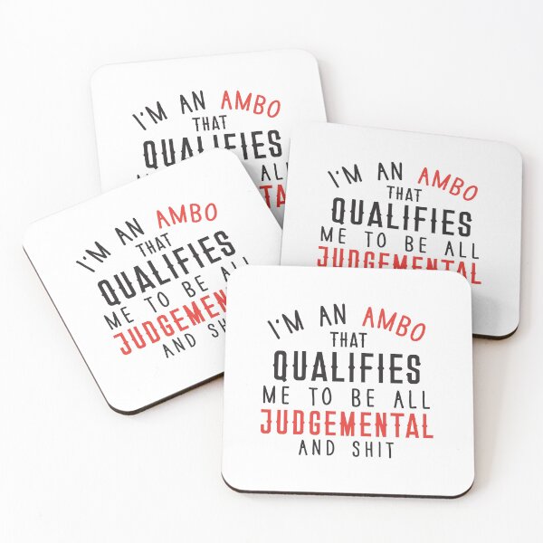 Item preview, I'm an AMBO that qualifies me to be all judgemental and shit designed and sold by jazzydevil.