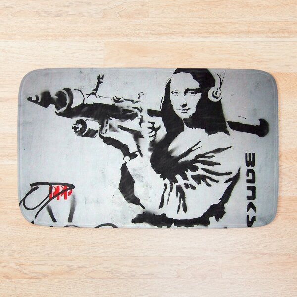 Item preview, Banksy Mona Lisa with Rocket Launcher Graffiti designed and sold by Stephen Chambers / The Pop Art Factory.