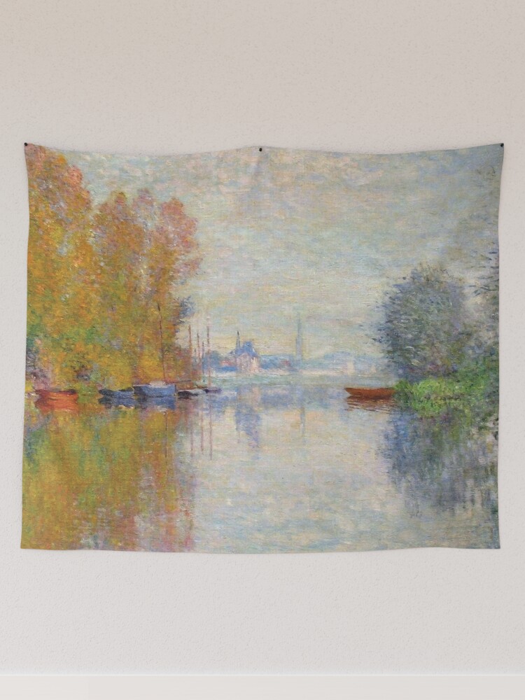 Classic Art - Ships Riding on the Seine at Rouen - Claude Monet