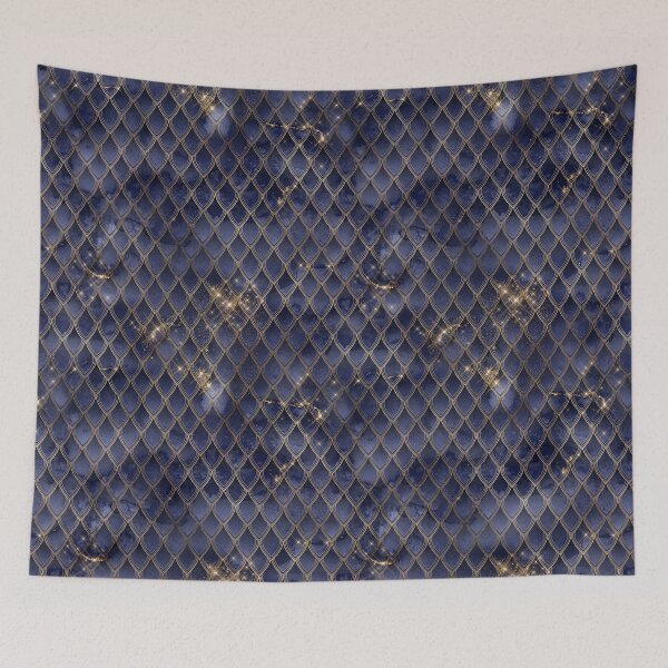 Item preview, Blue and Gray Dragonscale Dragon Pattern designed and sold by digitalvintage.