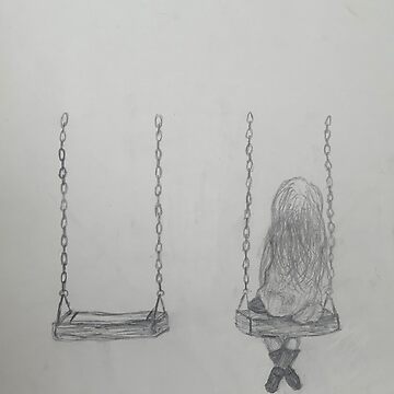 Alone Girl Drawing by martinus sumbaji | Saatchi Art