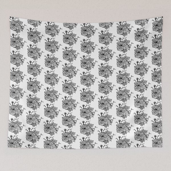 Item preview, floral line art designed and sold by Nicole Dinan.