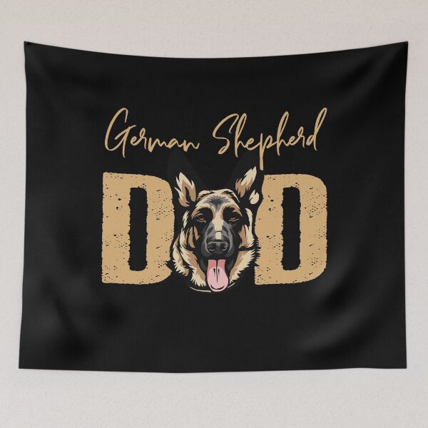 Item preview, German Shepherd Dad, Dog Dad Shirt, Gift idea for German Shepherd owner, Slim Fit T-Shirt designed and sold by ayotees.